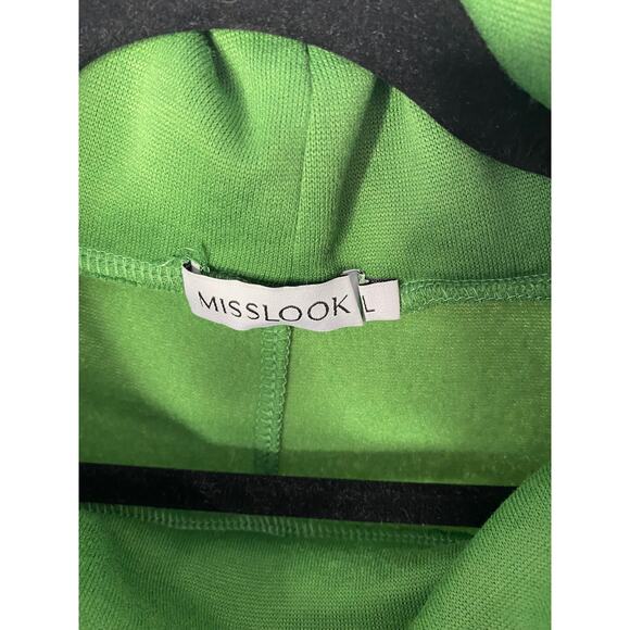 Misslook green long sleeve turtleneck sweater - Picture 6 of 7